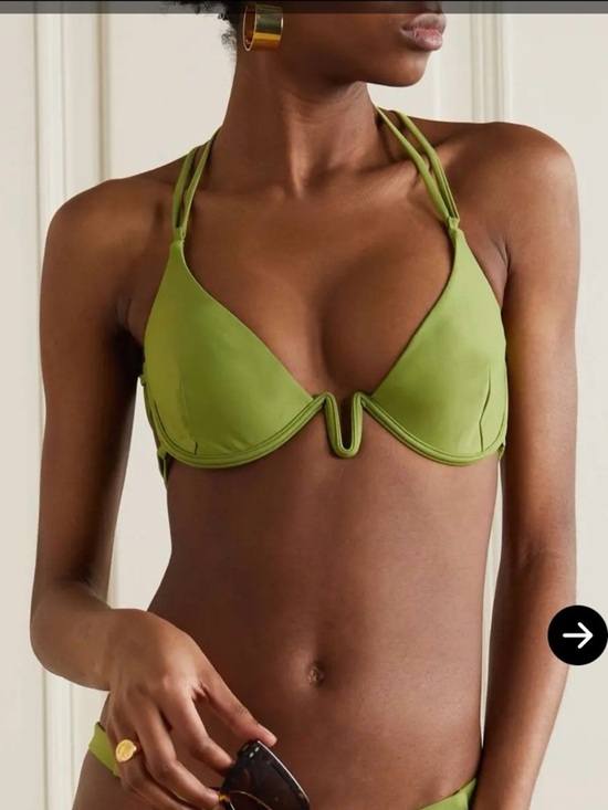 cult gaia Other - NWT cult gaia Olive Green Underwire Halter Bikini Top